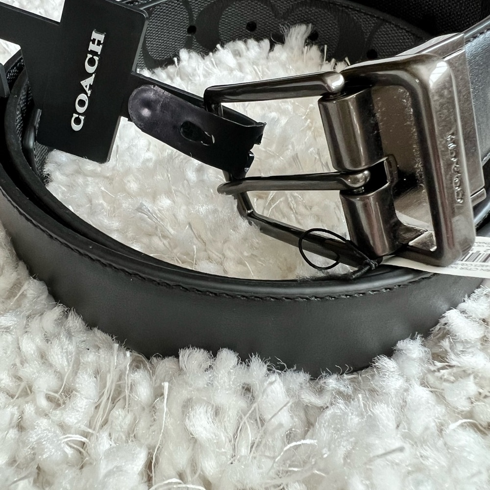 Coach Harness Buckle Reversible cut to size belt - Picture 5 of 14